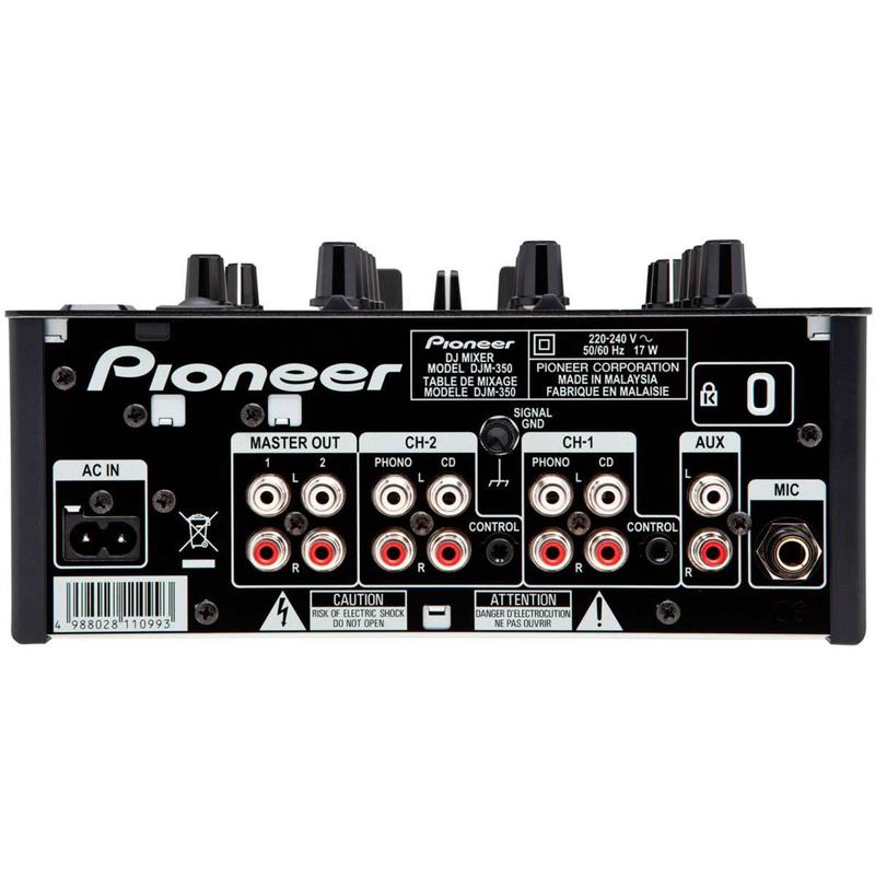 DJM350 - Mixer DJ 2 Canais c/ USB DJM 350 Preto - Pioneer